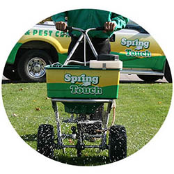 Jordan spring touch lawn and pest control company lawn truck